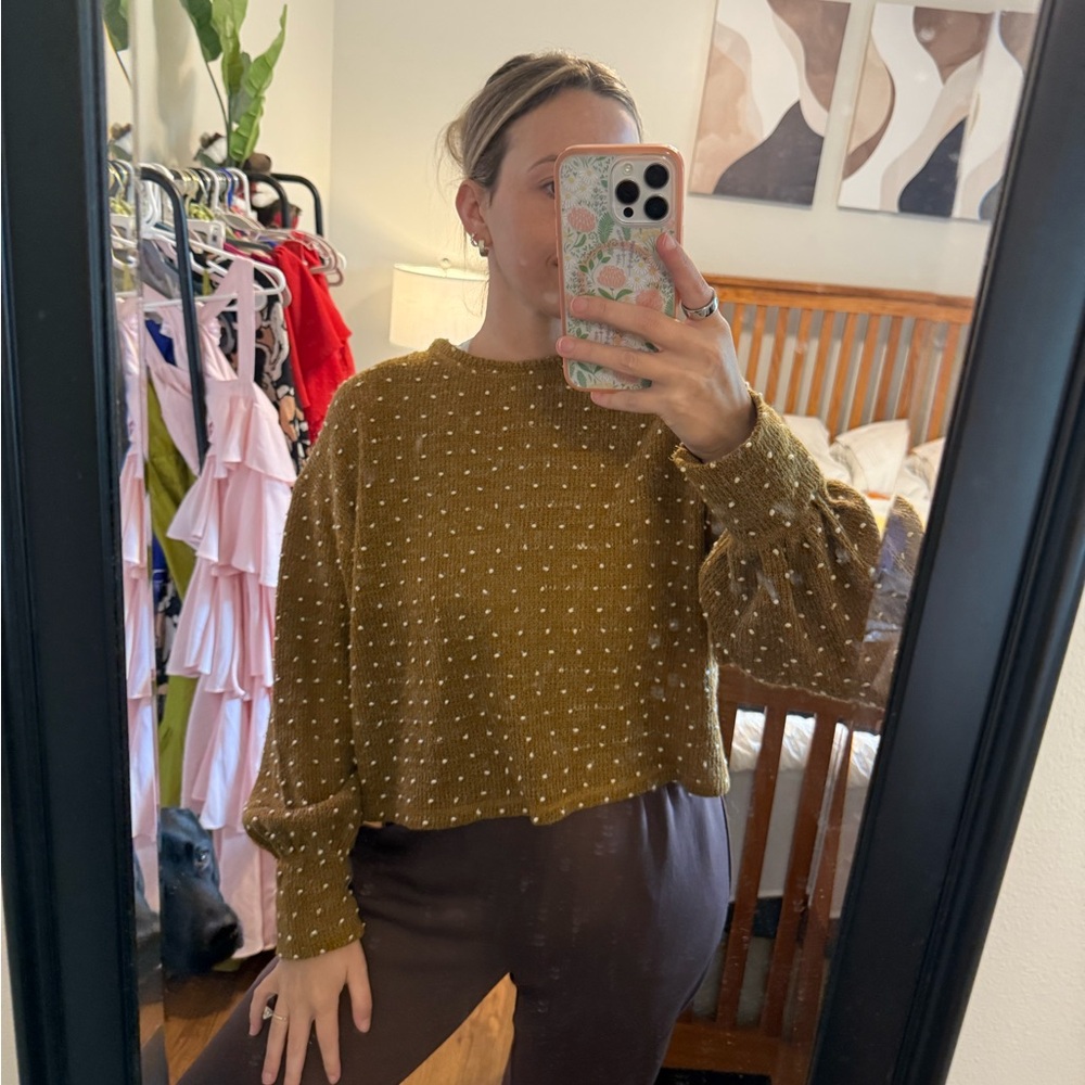 Cozy Olive Knit Sweater